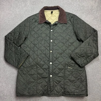Barbour Jacket Adult Large Green Quilted Country Field Hunting Shooting Coat Men - Image 1 of 4