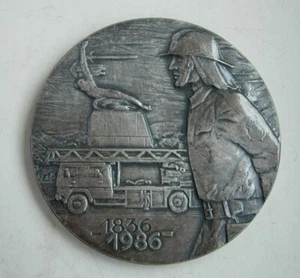 POLISH POLAND WARSAW FIRE BRIGADE DEPARTMENT MEDAL - Picture 1 of 2