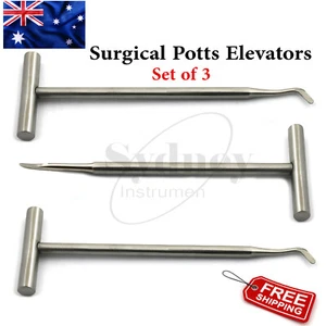 Dental Potts Elevators Oral Surgery Tooth Loosen Extraction Surgical Instruments - Picture 1 of 4