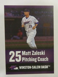 2018 Choice, Winston-Salem Dash, Pitching Coach - MATT ZALESKI