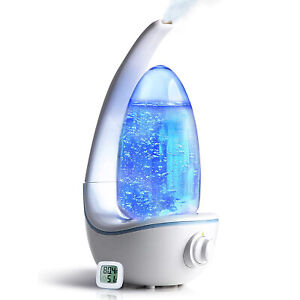 2L Cool Mist Ultrasonic Air Humidifier w/LED Adjustable Diffuser for Bedroom