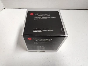 Leica Summilux-M 50mm/F1.4 ASPH E46 Black Lens Anodized Finish BOX ONLY - Picture 1 of 7