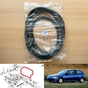 92-95 Honda Civic EG hatchback 3D tailgate trunk lid weatherstrip rubber seal - Picture 1 of 6