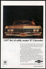 1967 Chevrolet print ad gold Impala Sport Coupe