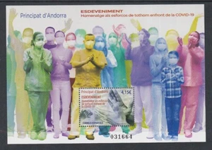 Andorra 2021 Mint MNH Covid-19 Medical Response Thank you Health Care Workers - Picture 1 of 1