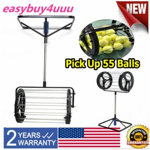 2-in-1 Tennis Ball Collector and Ball Hopper Sporting Goods Tennis Ball Picker - Picture 1 of 12