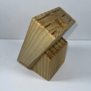 Farberware Classic Series 13 Slot Natural Hardwood Knife Block Only - Picture 1 of 9