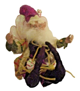 Mark Roberts 9 Inch Fairy/Elf Purple with Peppermint Candy Ornaments (# 2537) - Picture 1 of 10