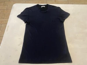 Men’s Giorgio Armani Crew Neck Short Sleeve Deep Navy T Shirt Size M - Picture 1 of 11