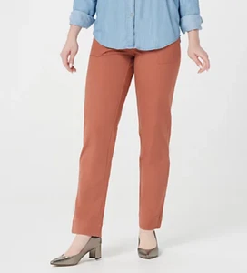 Isaac Mizrahi Live! - 24/7 Stretch Cargo Ankle Pants - Rust - Picture 1 of 6
