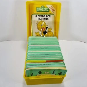 Sesame Street Early Learning Games Flash Cards w/Case Sealed Unsealed VTG 1989 - Picture 1 of 8