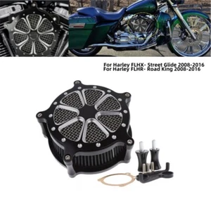 CNC Air Cleaner Intake Filter Kit For Harley Street Glide Road King Softail Dyna - Picture 1 of 10