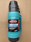 Old School Thermos Add A Cup Vacuum Insulated Beverage Water Bottle 1 QT NEW