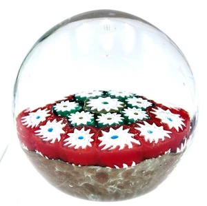 Vtg Murano Millefiori Gold Fleck Paperweight Has Original Rossetto Estevan Tag - Picture 1 of 17