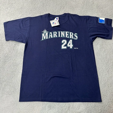 New Vintage Seattle Mariners Shirt Adult Extra Large Ken Griffey JR Russel 1995 Cover