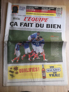 L'Equipe Journal 24/06/2006; Coupe du Monde Football; France-Togo 2-0/ Argentine