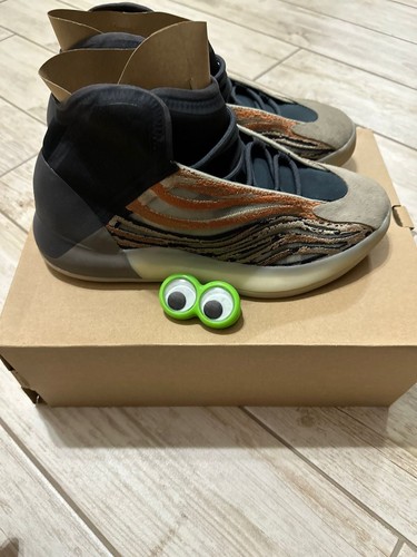 Adidas Yeezy Kanye West QNTM Basket Flash Arancione Marrone NUOVE Scarpe Uomo 11.5