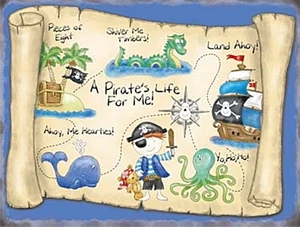 A Pirates Life... pequeño divertido letrero de acero 200 mm x 150 mm (og) ¡REDUCIDO A CLARO!! - Imagen 1 de 1