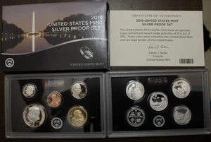 2019 United States Mint Silver Proof Set COA Lot 2173 - Picture 1 of 2