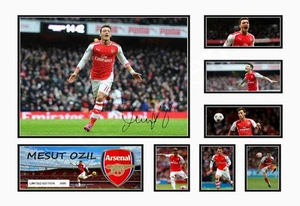 Mesut Ozil Arsenal FC Signed Limited Edition Memorabilia Print Gift Autograph - Picture 1 of 36