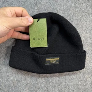 Gucci - Logo- Wool Beanie - Black - Mems LARGE - Picture 1 of 8