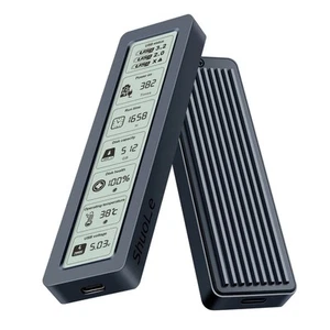 M2 SSD Enclosure with Digital Screen for Health Monitoring and Data Use - Picture 1 of 20
