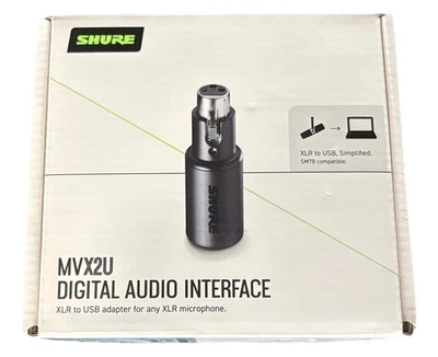 Shure MVX2U Interface Mic XLR to USB Microphone Adapter to USB-C for Computer PC - Image 1 of 3