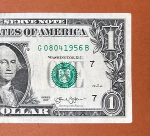 August 4, 1956 ; 8 April 1956 (G 08041956 B) Birthday Note $1 One Dollar Bill ` - Picture 1 of 3
