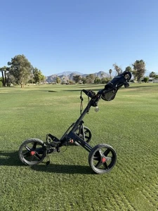 Carrello da golf Clicgear modello 3.5+ - leggero, pieghevole nero - Foto 1 di 10