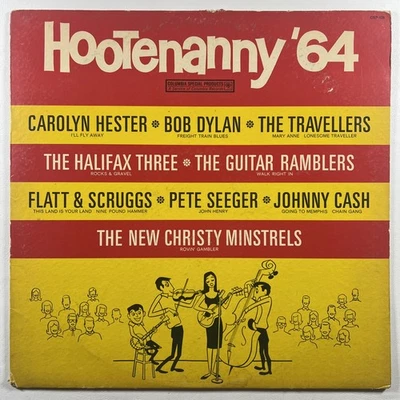 Various ‎- Hootenanny '64 LP Columbia CSP-128 Bob Dylan Johnny Cash Pete Seeger - Image 1 of 4