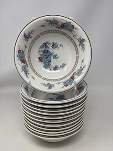 Noritake Versatone “Bleufleur” Soup Or Cereal Bowl 6 1/2" Japan EUC - Picture 1 of 10