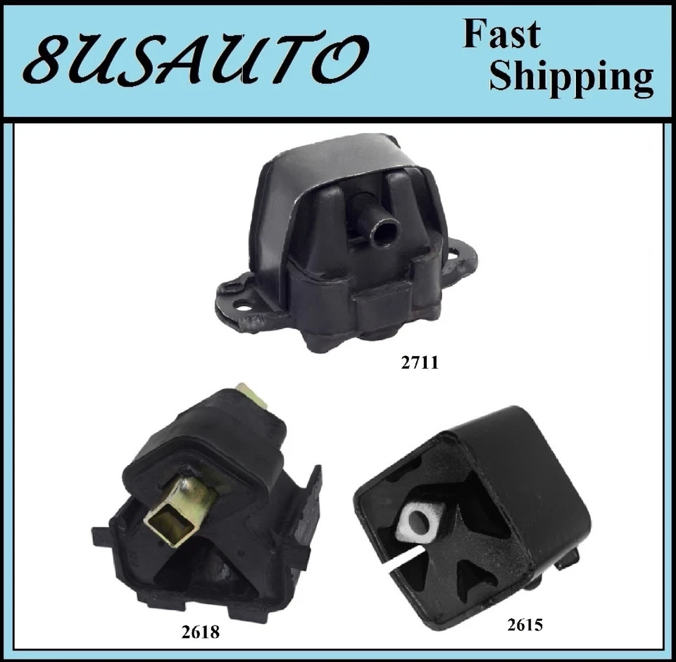 Montaje de motor y transmisión 3 piezas apto para Plymouth Grand Voyager, Voyager - 3,0 L y 3,3 L y 3,8 L Foto 1 de 4