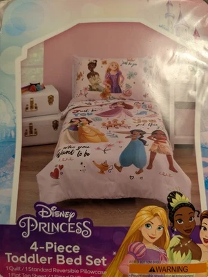 Juego de cama de 4 piezas para niños pequeños Disney Princess de Disney  Foto 1 de 2