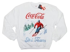 Felpa donna Coca-Cola Grayson Threads squadra sci stampa grafica pile M nuova con etichette - Foto 1 di 2