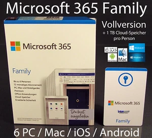 Microsoft 365 Single Vollversion Box 1 Person 1 TB PC/Mac/iOS/Android OVP NEU - Photo 1/12