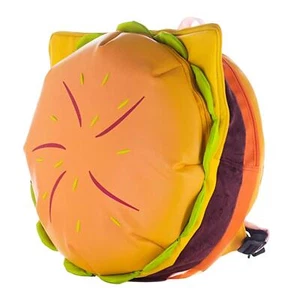 Cheeseburger Backpack Pouch Adults Travel Laptop Storage Hamburger Daypack - Picture 1 of 9