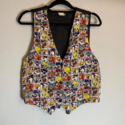 VTG 90s Warner Bros Looney Tunes Bugs Bunny Vest Sz M/L - Image 1 of 4