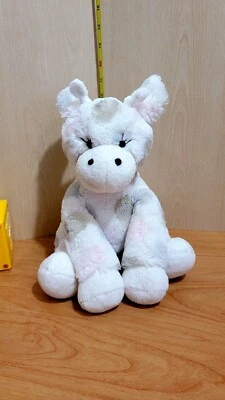 Little Giraffe Baby 2012 peluche rosa gris manchas suave lujo blanco Zoo Savanah 11" Foto 1 de 2
