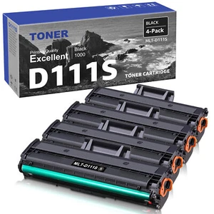 4Pc MLT-D111S Black Toner compatible with Samsung Xpress M2071HW M2071W M2074FW - Picture 1 of 6