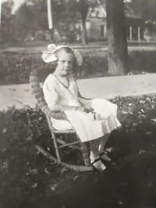 Vintage Postcard 1911 Francis Smith Girl on Rocking Chair Sandusky, Ohio RPPC - Picture 1 of 4