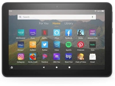 Amazon Fire HD 8 Tablet 10th Gen 8" Display 64GB storage - Black - 12 hr battery - Image 1 of 3