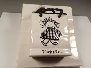 Bolso de cerámica personalizado Enesco Children Of The Inner Light nombre Michelle - Imagen 1 de 8