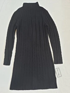 Vestido suéter tejido con cable negro Kit & Sky para mujer talla XL - Imagen 1 de 8