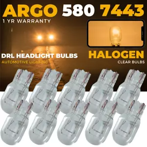 T20 580 7443 feu latéral halogène W21/5 W transparent DRL 380w ampoules arrière frein d'arrêt de voiture - Photo 1 sur 14