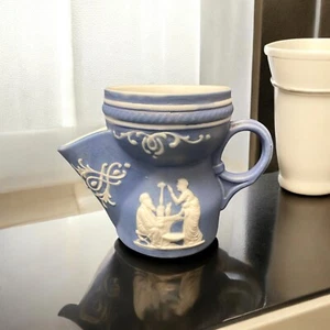 Schafer & Vater Cameo Jasperware style vintage Scuttle Shaving Mug - Picture 1 of 14