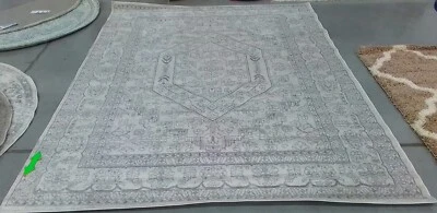 Alfombra manchada marfil/plata 8'-0" x 10'-0", precio reducido 1172772723 ADR108B-8 Foto 1 de 4