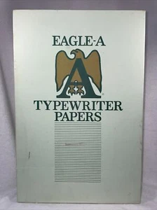 Vtg Eagle A Trojan Bond Radiant White 8.5” x 13” Grain Long~500 Sheets w/box - Picture 1 of 11