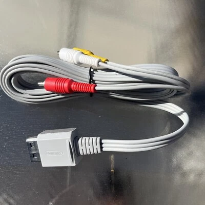Nintendo Wii AV RCA Audio Video Composite Cable TV Connecting Cord OEM RVL-009 - Image 1 of 3