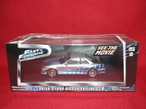 1:43 Scale Fast and Furious Brian 1999 Nissan Skyline GTR Paul Walker Movie Car - Picture 1 of 3