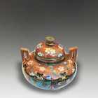 Japanese Cloisonne  Censer Attrib. TAKAHARA KOMAJIRO- Meiji-OUTSTANDING QUALITY